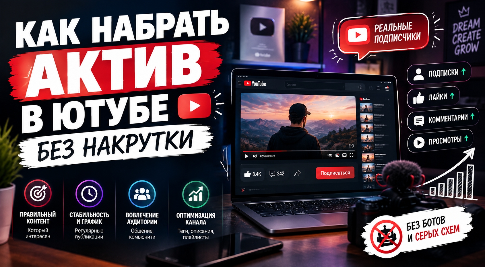 Как набрать актив в Ютубе без накрутки: способы, которые работают
