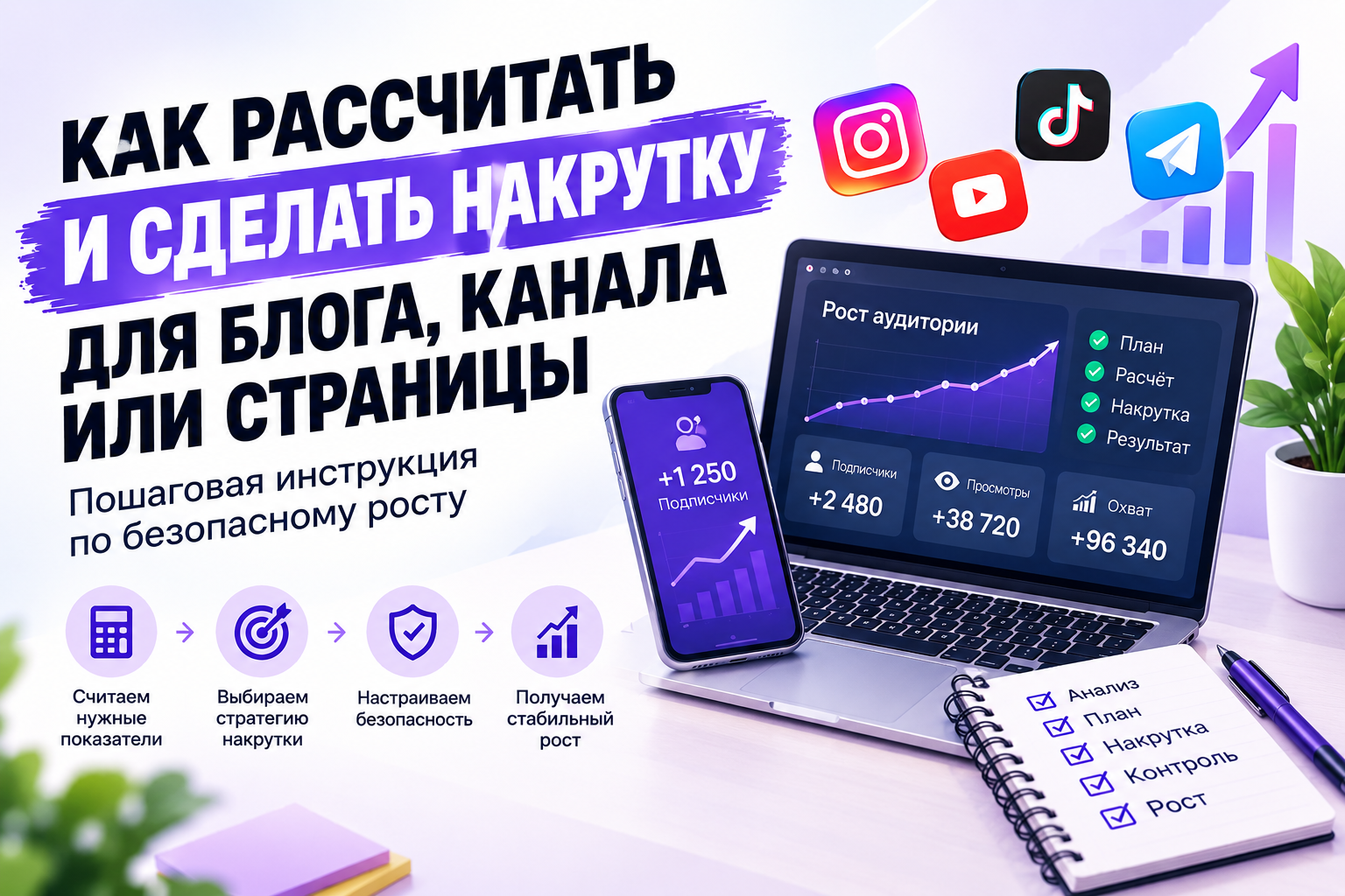Как рассчитать и сделать накрутку для блога, канала или страницы безопасно и естественно
